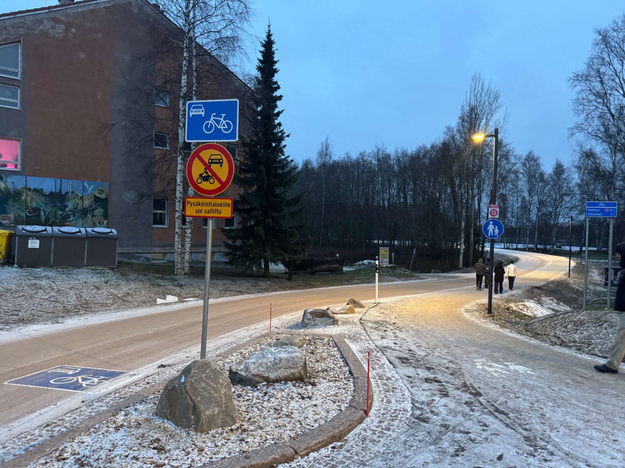 Dutch-style cycling streets in Oulu